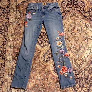 Driftwood Classic Fit Embroidered Jeans